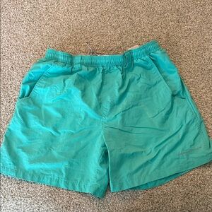 Columbia Turquoise PFG swim trunks